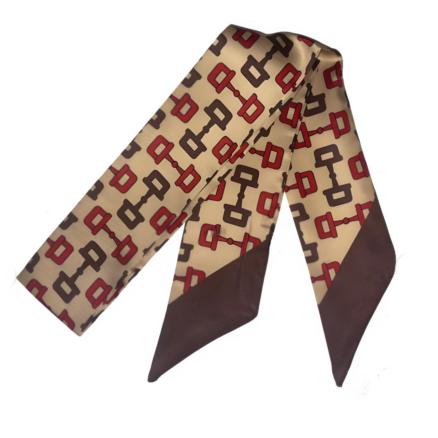 EDEN Horse Design Twilly Scarf, Hair or Handbag Tie - 85 x 5 cms