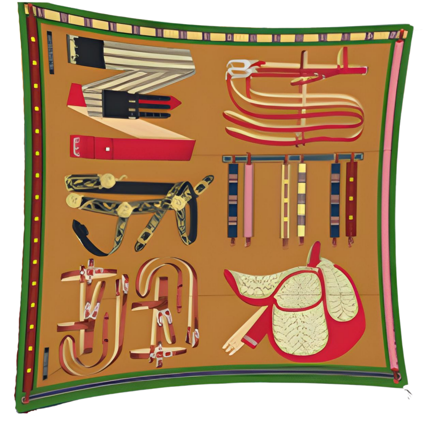EYRE Horse Design Premium Twill Scarf - 90 x 90 cms