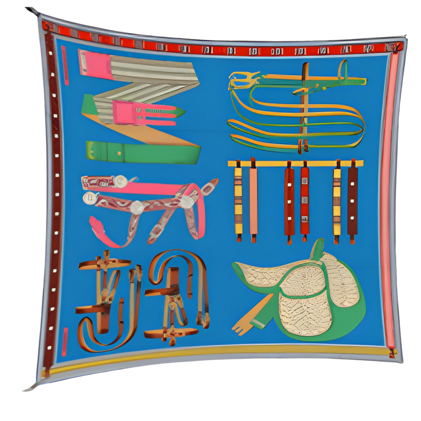 EYRE Horse Design Premium Twill Scarf - 90 x 90 cms