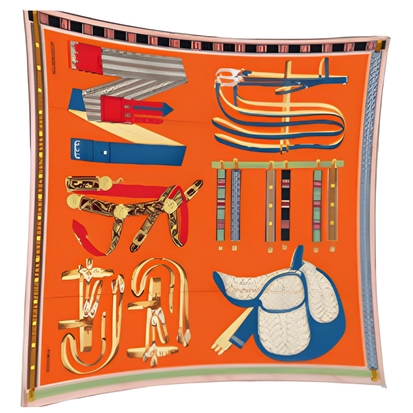 EYRE Horse Design Premium Twill Scarf - 90 x 90 cms