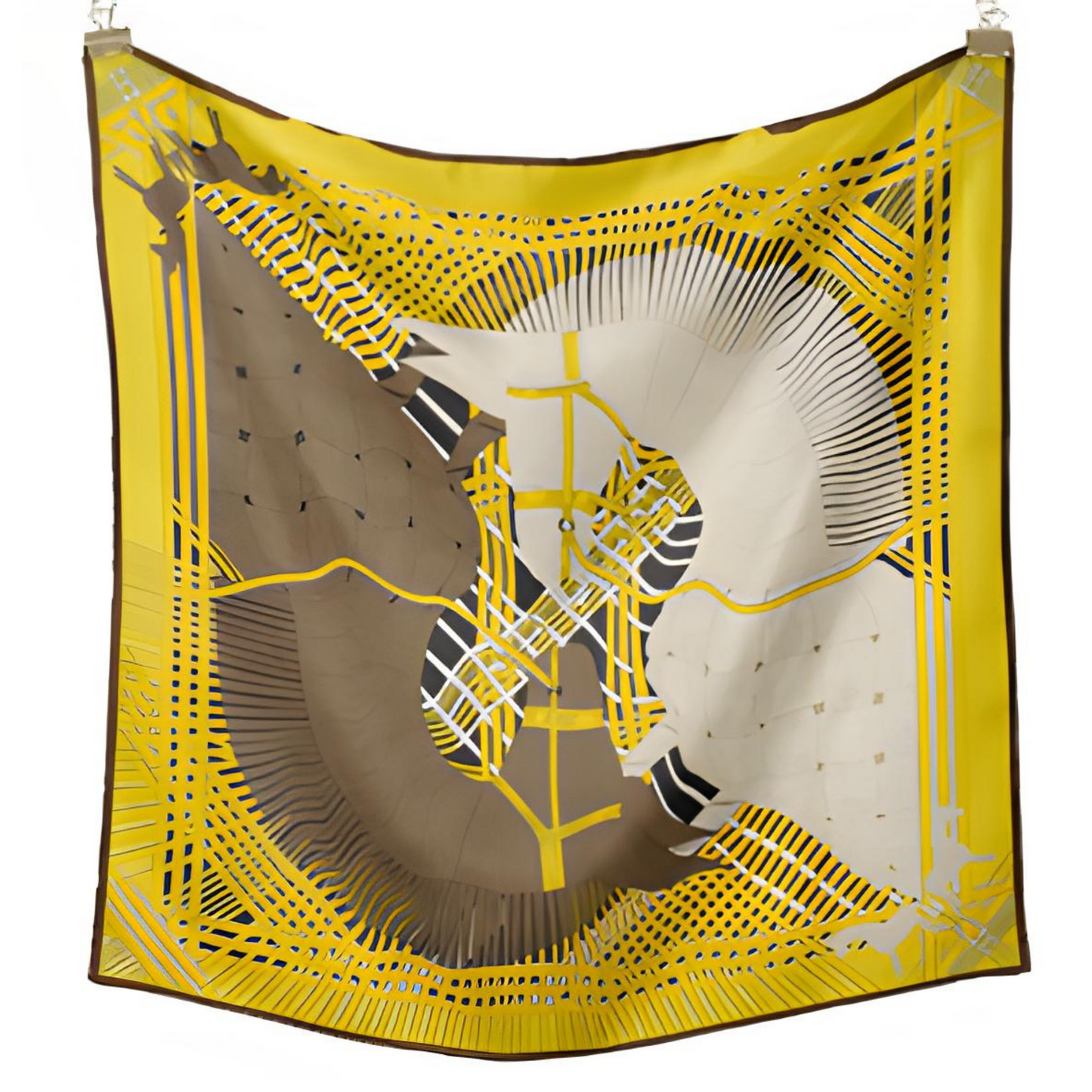 GABRIELLA 53 Horse Design Twill Scarf - 53 x 53 cms