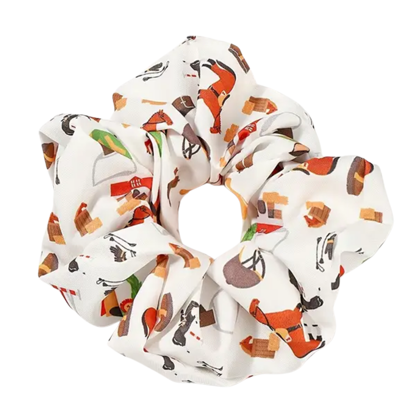 GEMMA Horse Design Scrunchie & Matching Bow (sold individually)