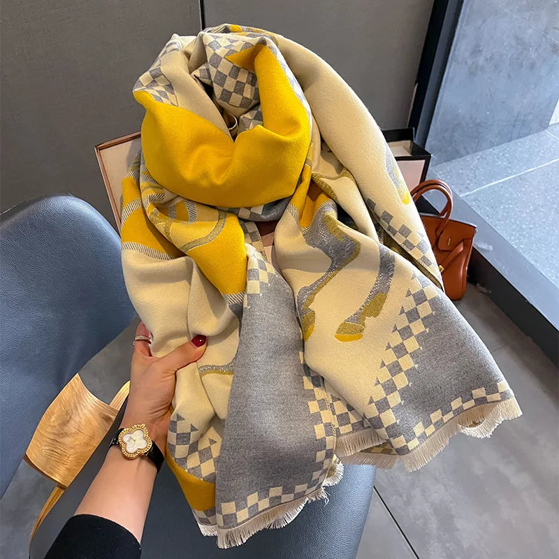 KERRYN Horse Design, Cashmere Blend Pashmina/Shawl - 180 x 65 cm