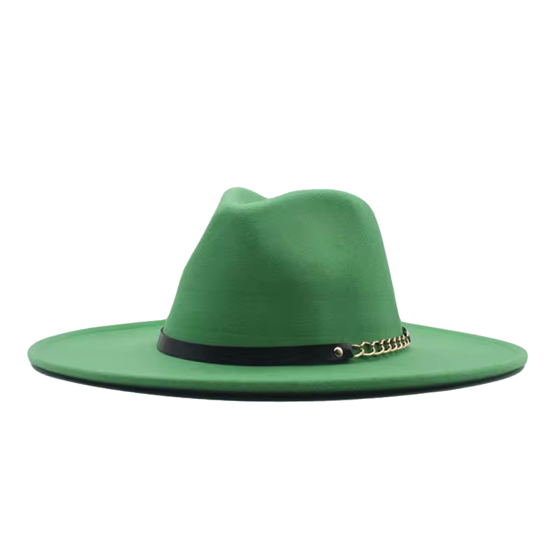 LUCIA Cotton-Blend Wide (9 cm) Brim Felt Fedora 56-59 cms