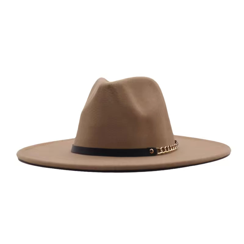 LUCIA Wide Brim Felt Fedora