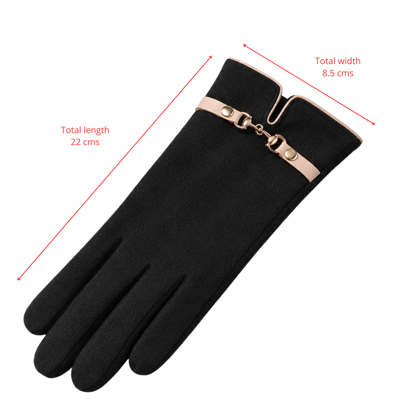 MARCAY Touch Screen Ready Ladies Gloves - Small/Medium