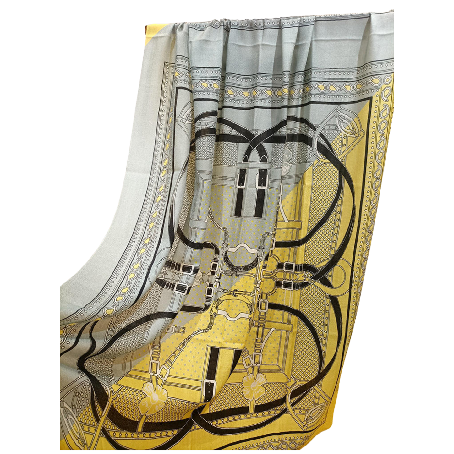 OBERON Pure Cashmere Horse Design Pashmina/Shawl - 180 x 65 cms