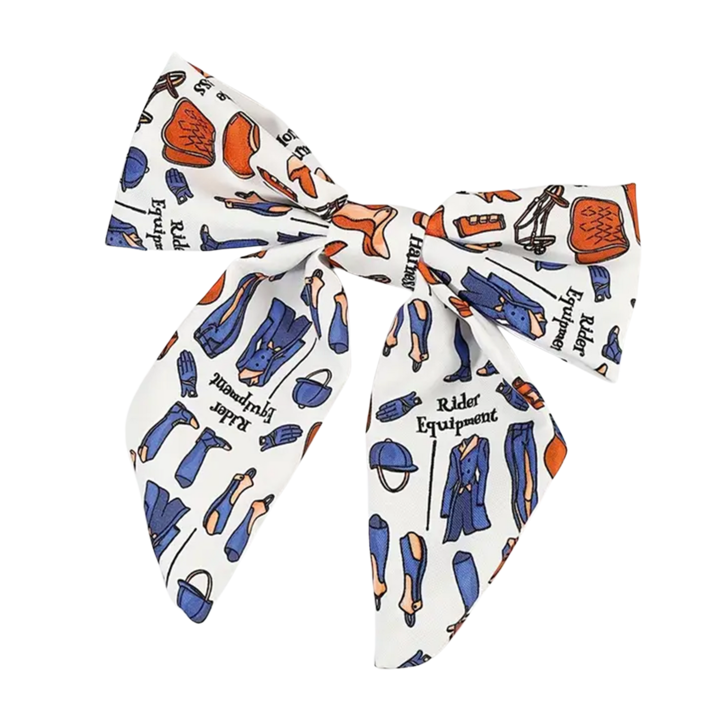 OLIVIA Horse Design Scrunchie & Matching Bow (sold individually)
