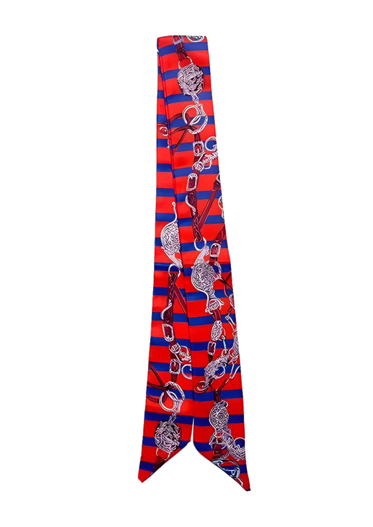 PERONI Horse Design Twilly Scarf, Hair or Handbag Tie - 85 x 5 cms