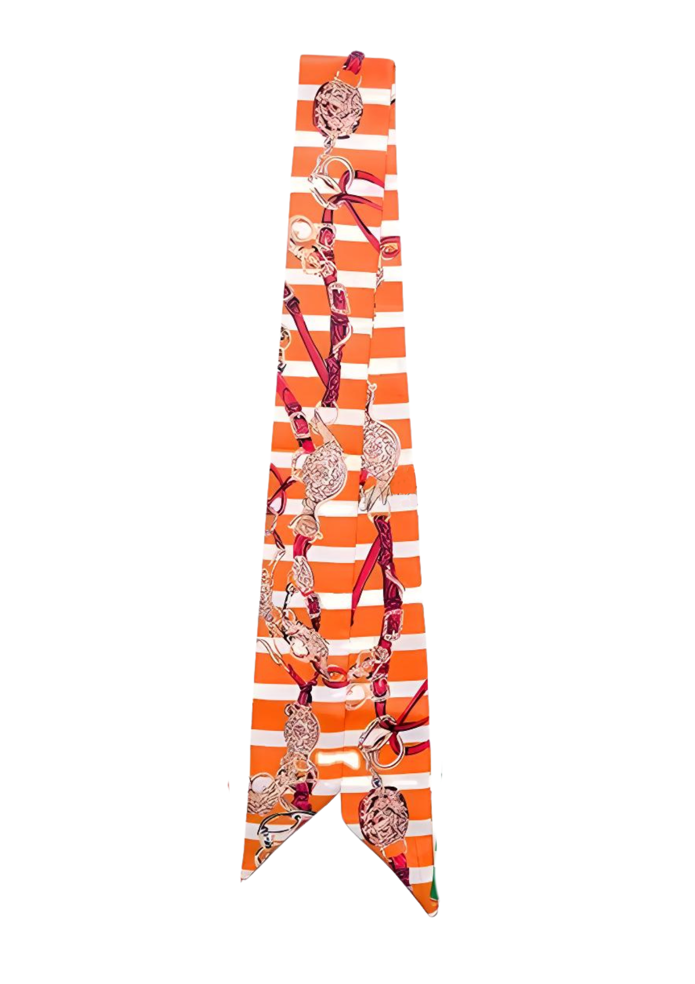 PERONI Horse Design Twilly Scarf, Hair or Handbag Tie - 85 x 5 cms