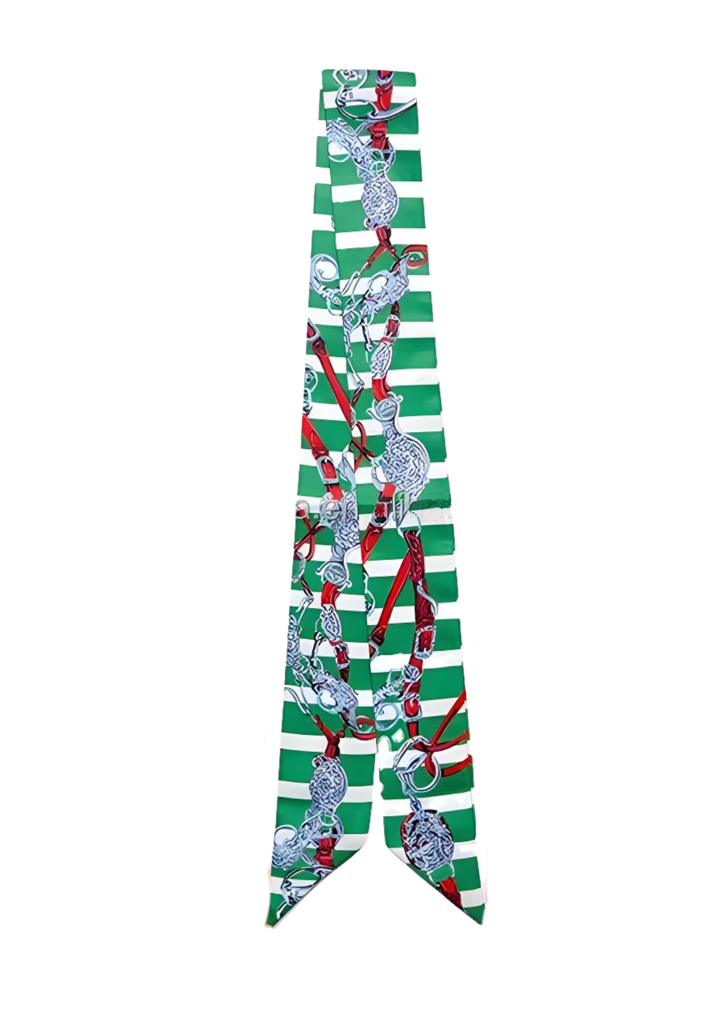 PERONI Horse Design Twilly Scarf, Hair or Handbag Tie - 85 x 5 cms