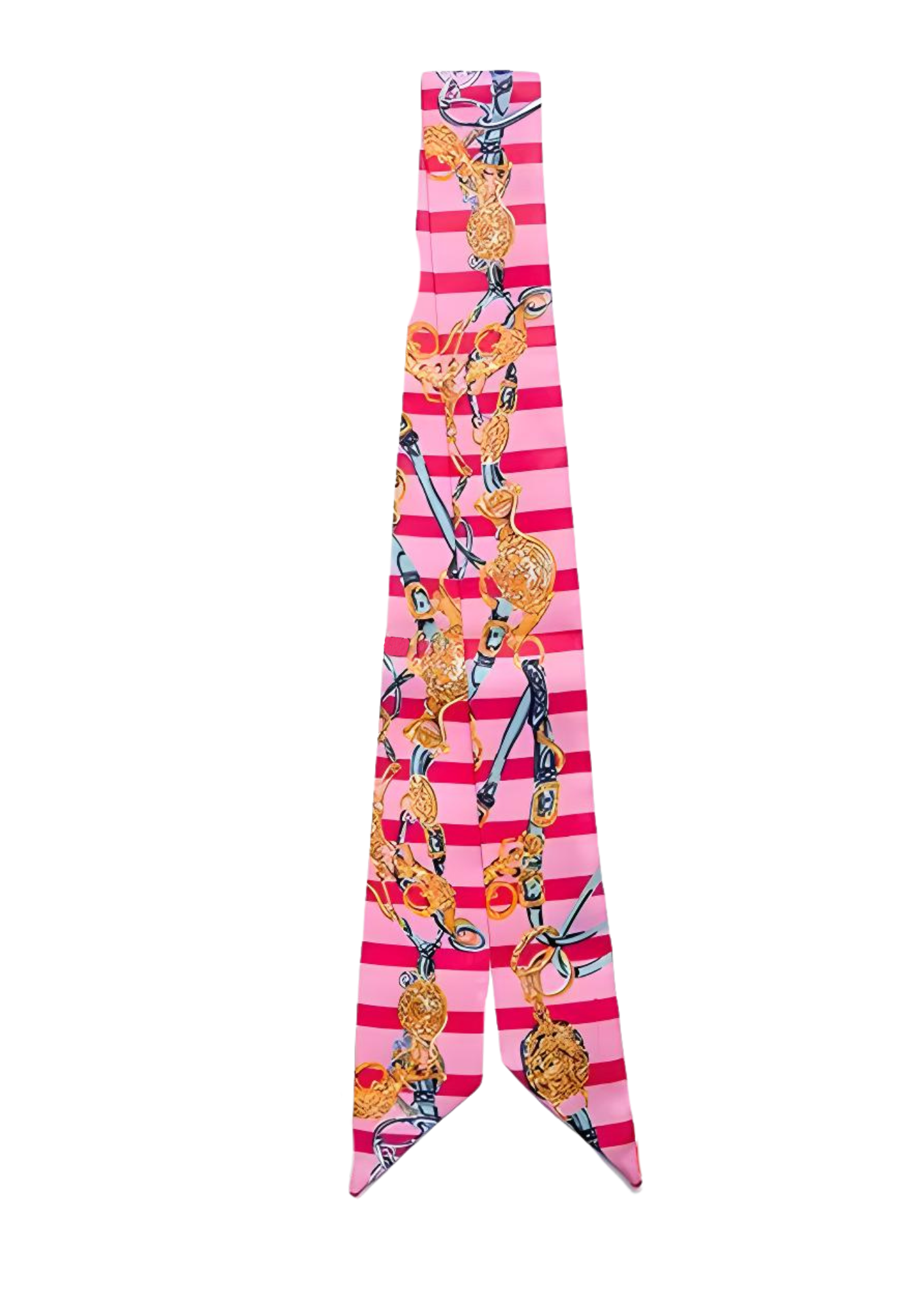 PERONI Horse Design Twilly Scarf, Hair or Handbag Tie - 85 x 5 cms