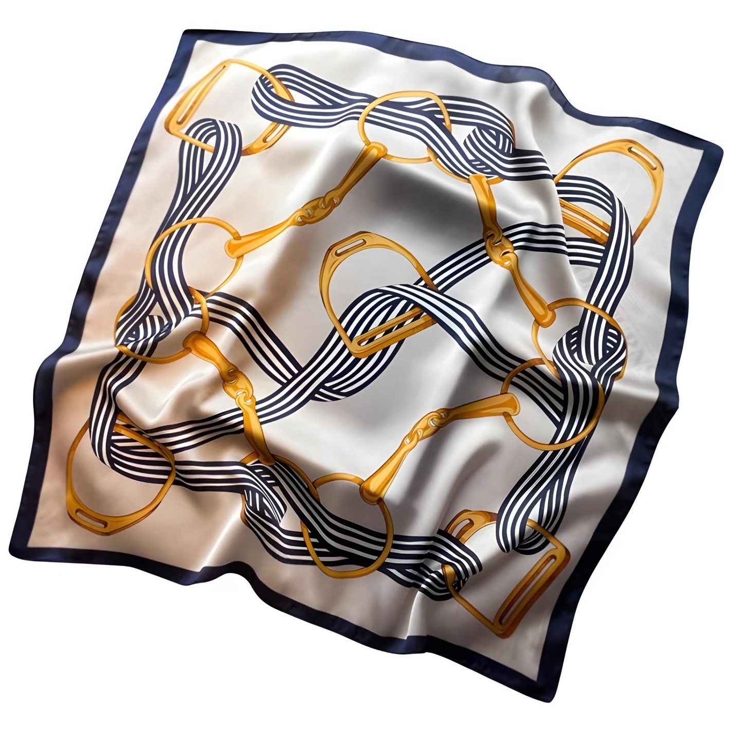 PEYTON Horse Design, Satin Scarf - 70 x 70 cm
