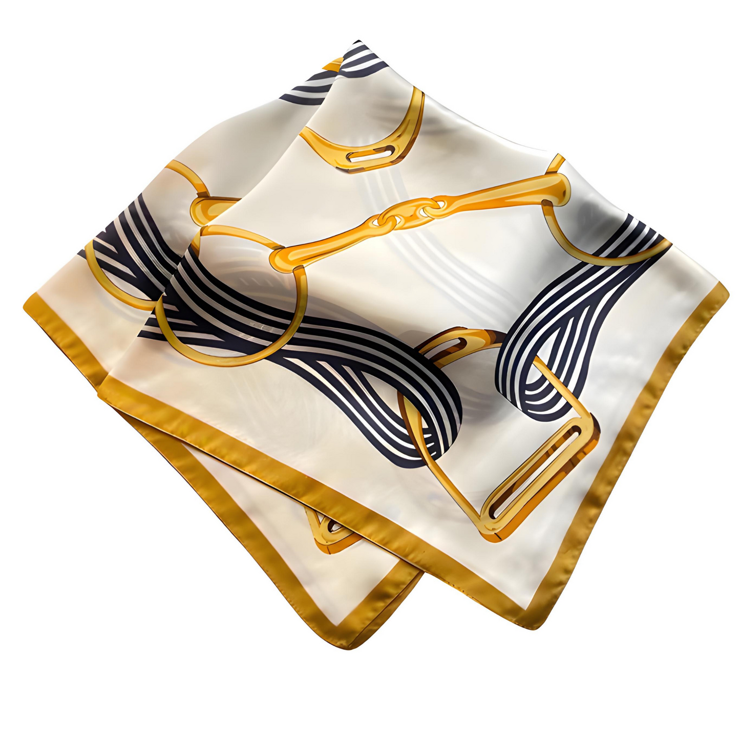 PEYTON Horse Design, Satin Scarf - 70 x 70 cm