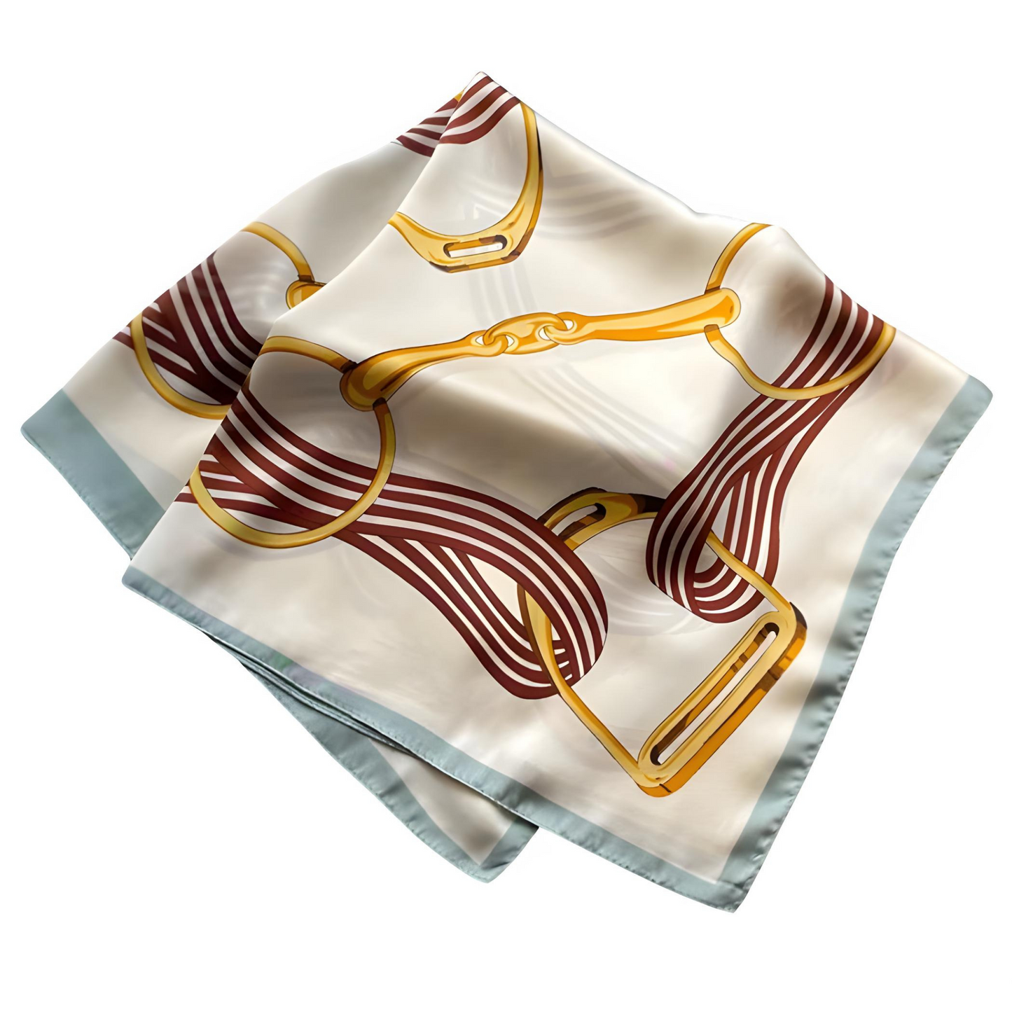 PEYTON Horse Design, Satin Scarf - 70 x 70 cm