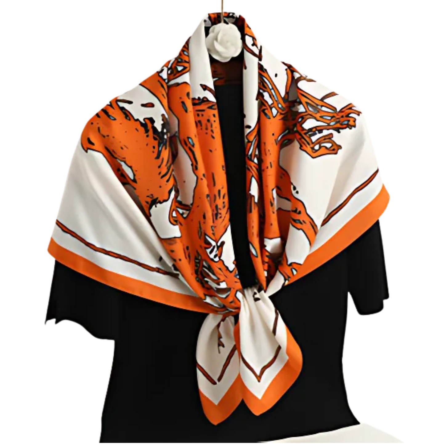 SASHA Horse Design Premium Twill Scarf - 70 x 70 cms