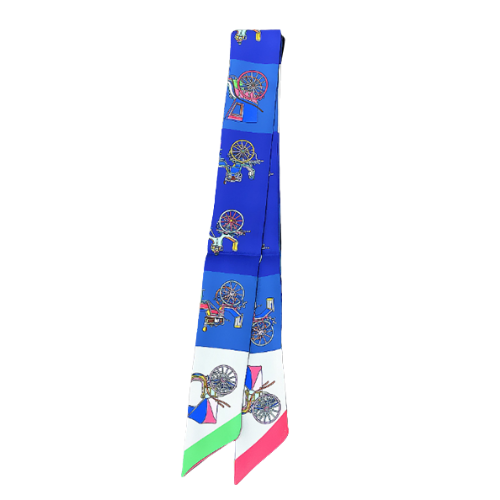 TANSY Horse Design Twilly Scarf, Hair or Handbag Tie - 85 x 5 cms