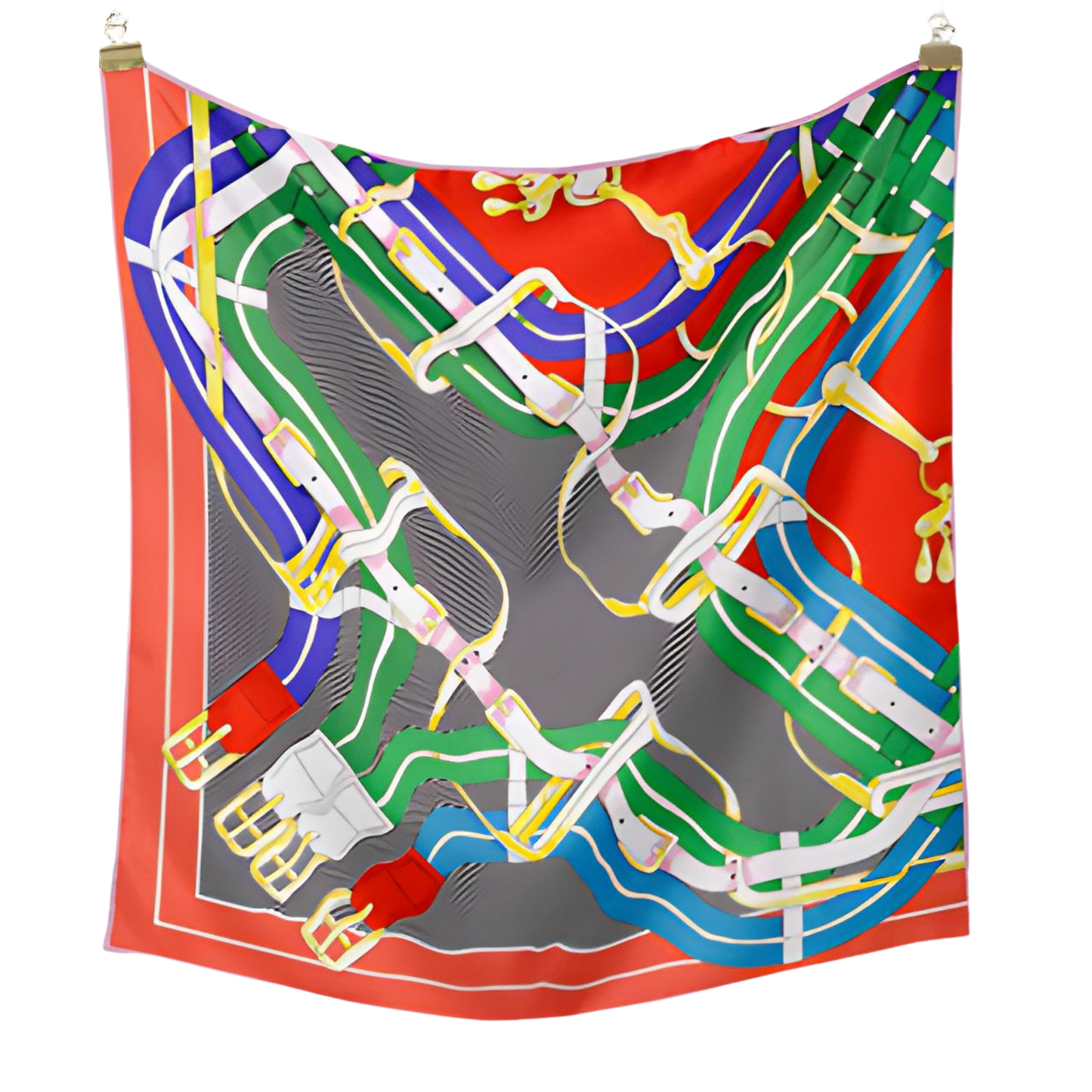 ZETLAND Horse Design Twill Scarf - 53 x 53 cms
