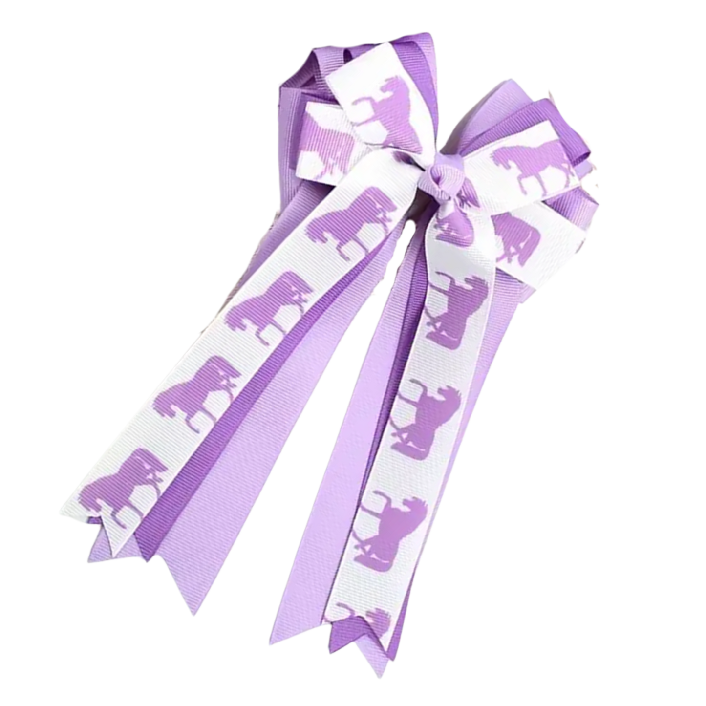 ZOE Horse Design Hair Bow with Clip