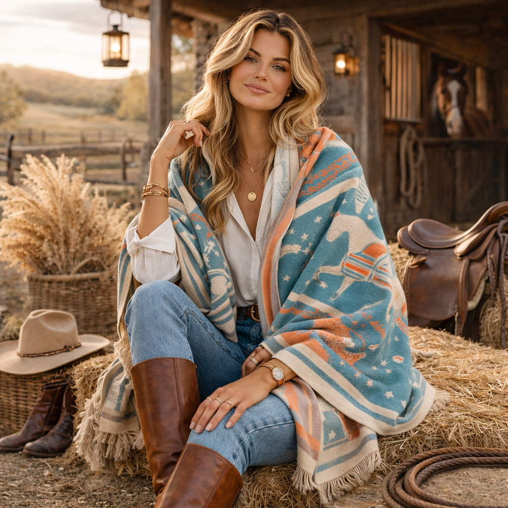 Equestrian Themed Pashminas