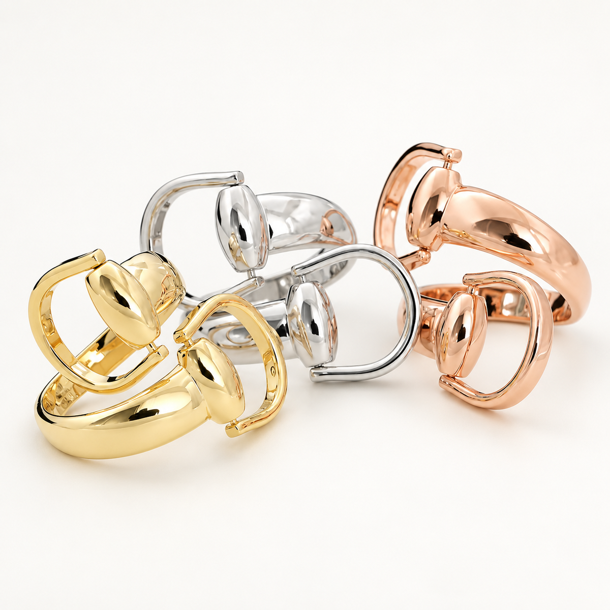 SHELLEY Snaffle Bit Scarf Ring