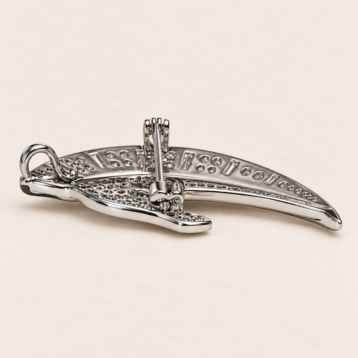 ABBEY Zircon Horse Head Brooch or Pendant