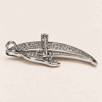 ABBEY Zircon Horse Head Brooch or Pendant