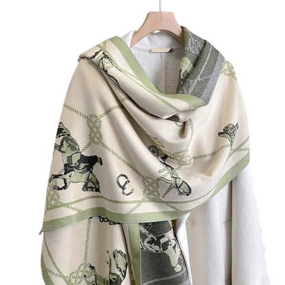 ALICE Horse Design, Cashmere Blend Pashmina/Shawl - 180 x 65 cms