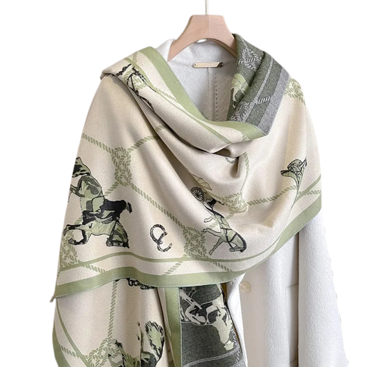 ALICE Horse Design, Cashmere Blend Pashmina/Shawl - 180 x 65 cms