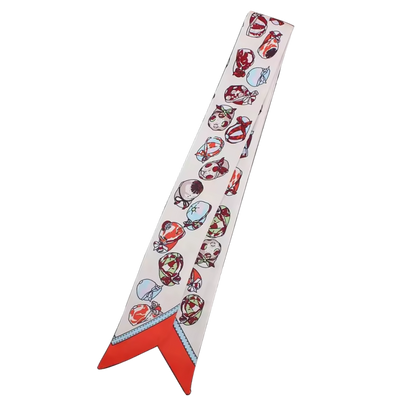 ARCHER Horse Design Twilly Scarf, Hair or Handbag Tie - 85 x 5 cms