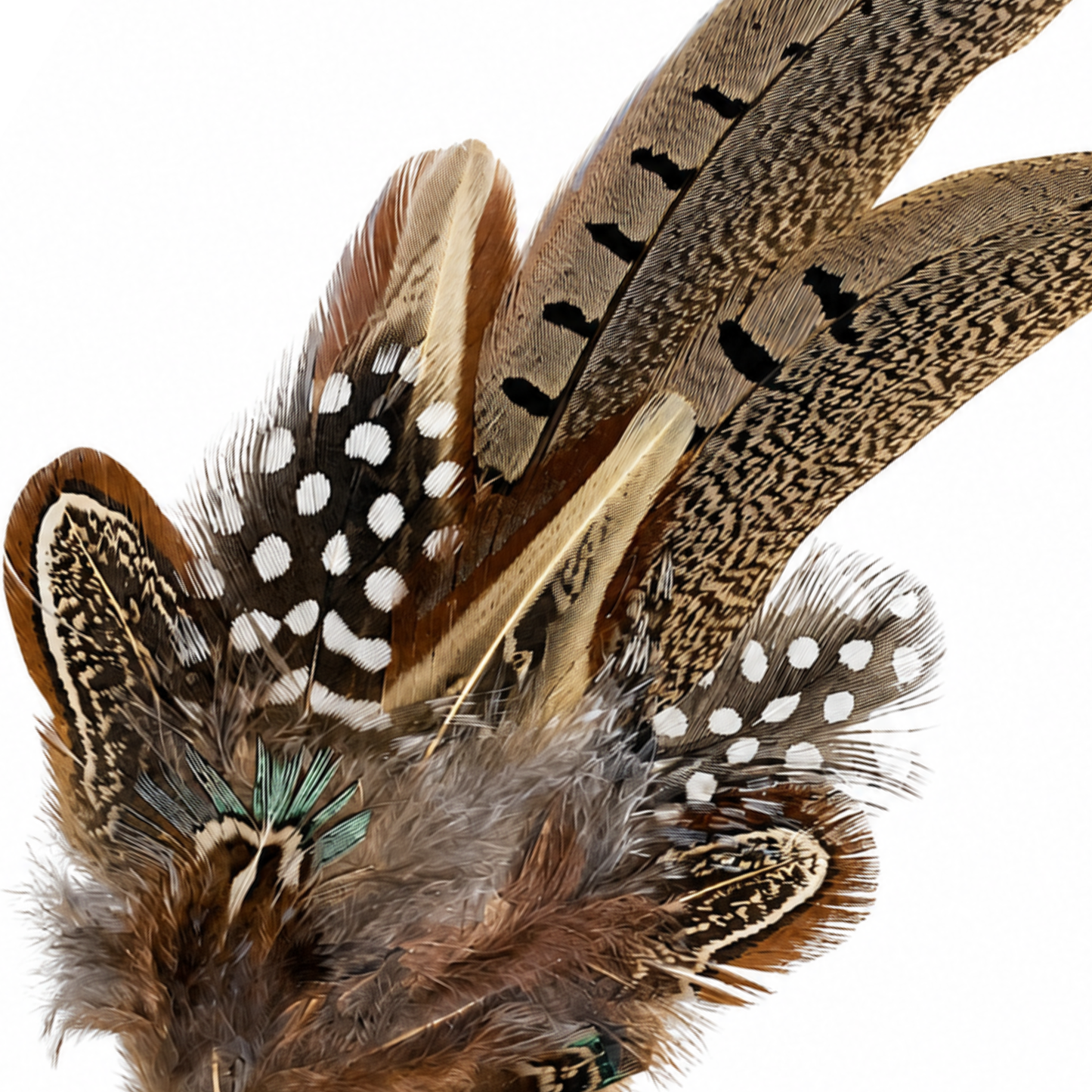ARMITAGE Natural Feather  Hat Plume with Brooch Pin
