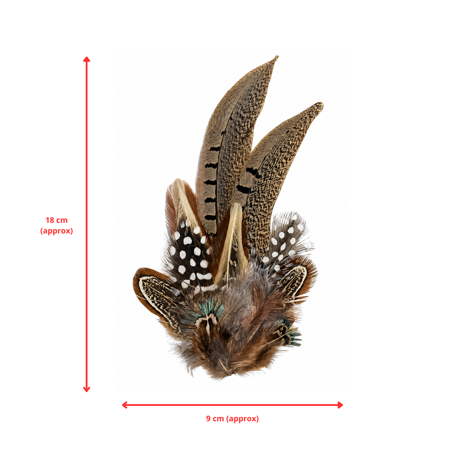 ARMITAGE Natural Feather  Hat Plume with Brooch Pin