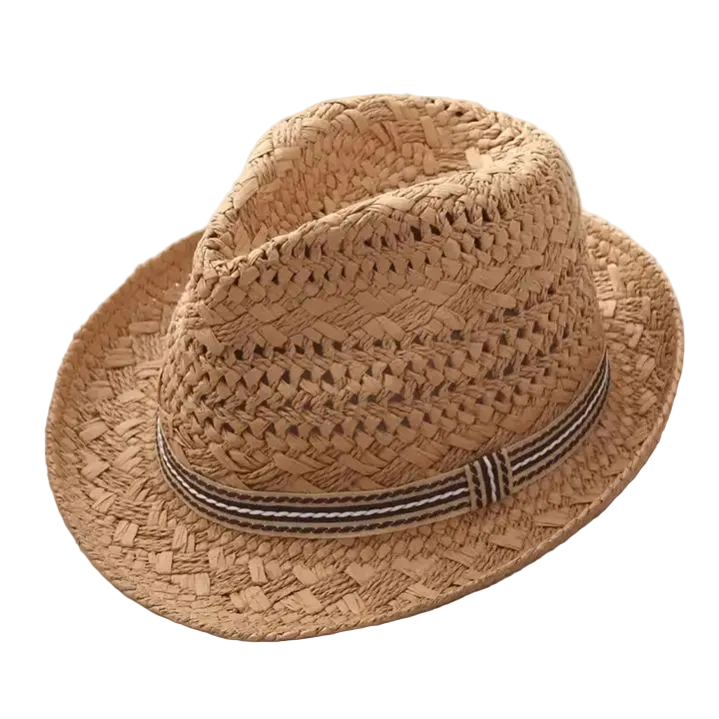 ASCOT Paper Straw Narrow Brim (4 cm) Trilby - Adult and Childs Sizes
