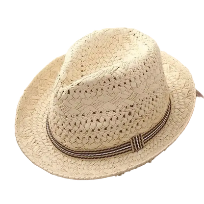 ASCOT Paper Straw Narrow Brim (4 cm) Trilby - Adult and Childs Sizes