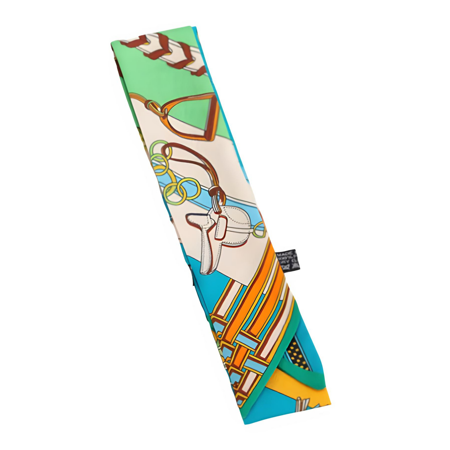 ASHTON Horse Design Twilly Scarf, Hair or Handbag Tie - 85 x 5 cms