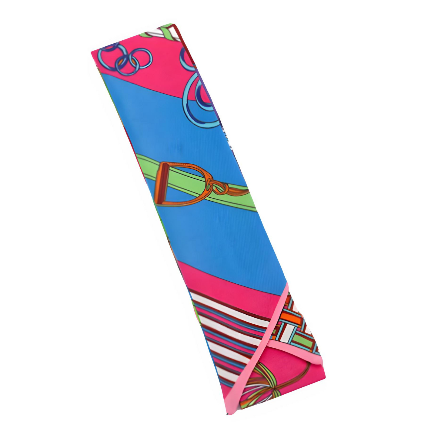 ASHTON Horse Design Twilly Scarf, Hair or Handbag Tie - 85 x 5 cms