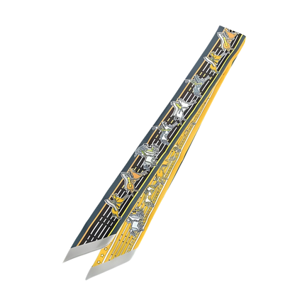 ATHENS Horse Design Twilly Scarf, Hair or Handbag Tie - 85 x 5 cms