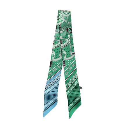 ATLANTA Horse Design Twilly Scarf, Hair or Handbag Tie - 85 x 5 cms
