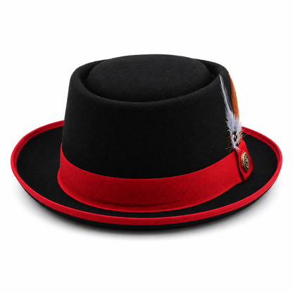 BARTON Felt Narrow Brim (5.5 cm) Pork Pie Hat | 58 cms