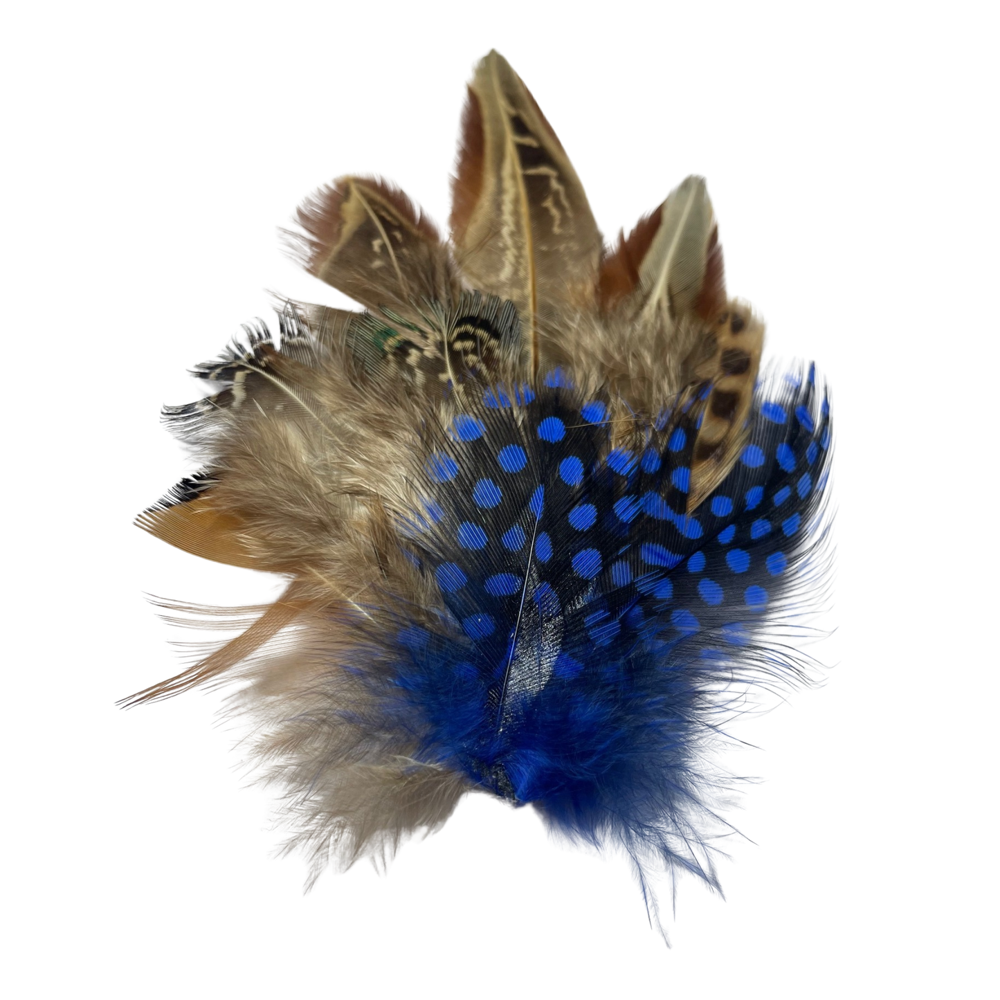 BELPER  Natural Feather Hat Plume with Brooch Pin