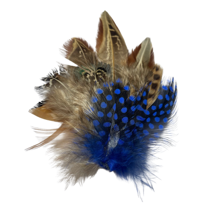 BELPER  Natural Feather Hat Plume with Brooch Pin