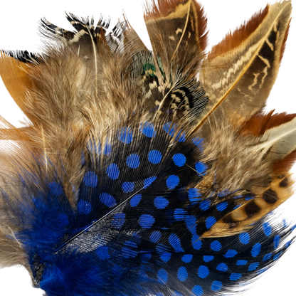 BELPER  Natural Feather Hat Plume with Brooch Pin