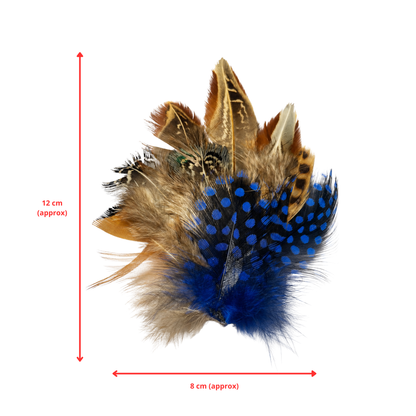 BELPER  Natural Feather Hat Plume with Brooch Pin