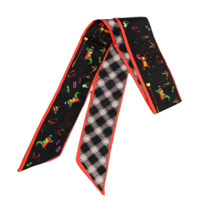 BRADEY Horse Design Twilly Scarf, Hair or Handbag Tie - 85 x 5 cms