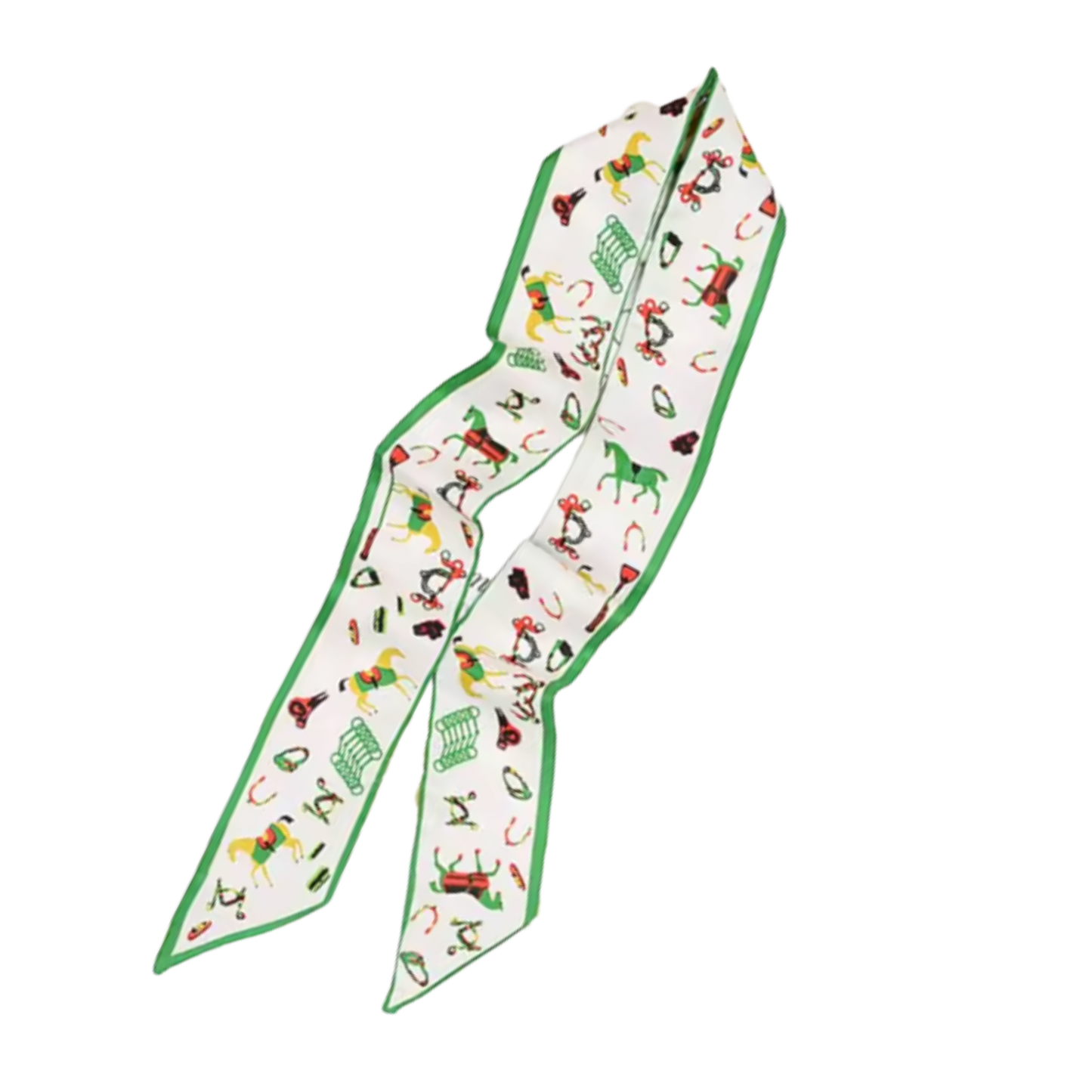 BRADEY Horse Design Twilly Scarf, Hair or Handbag Tie - 85 x 5 cms