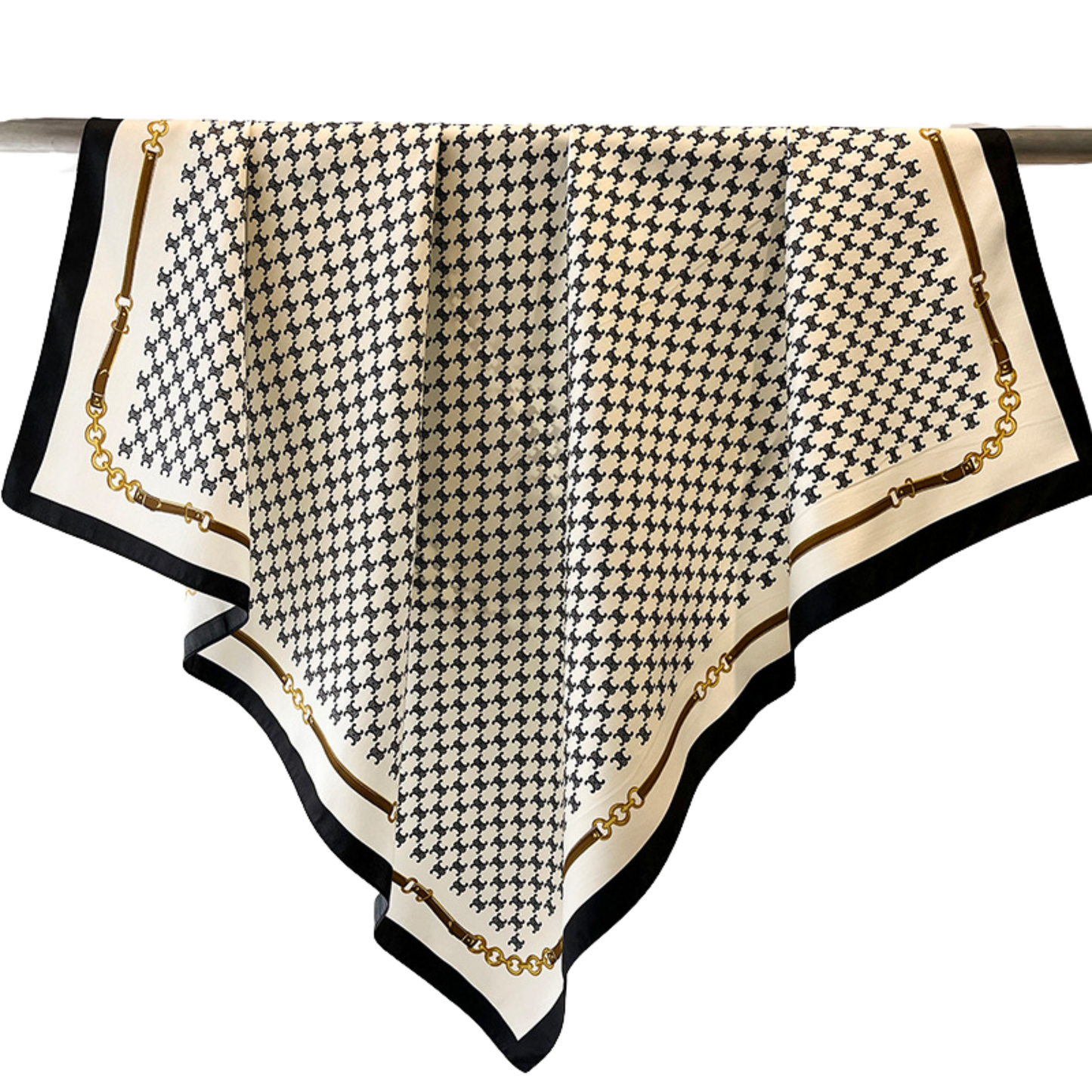 CALAIS Horse Design Twill Scarf - 70 x 70 cms