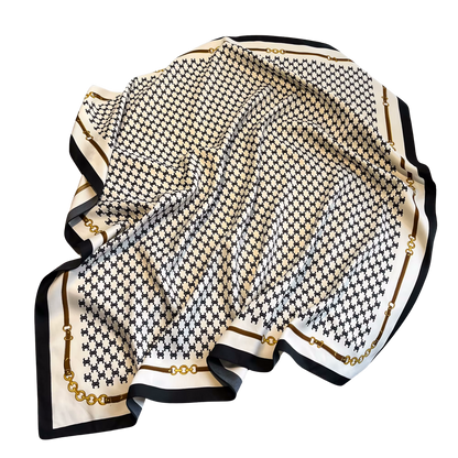 CALAIS Horse Design Twill Scarf - 70 x 70 cms