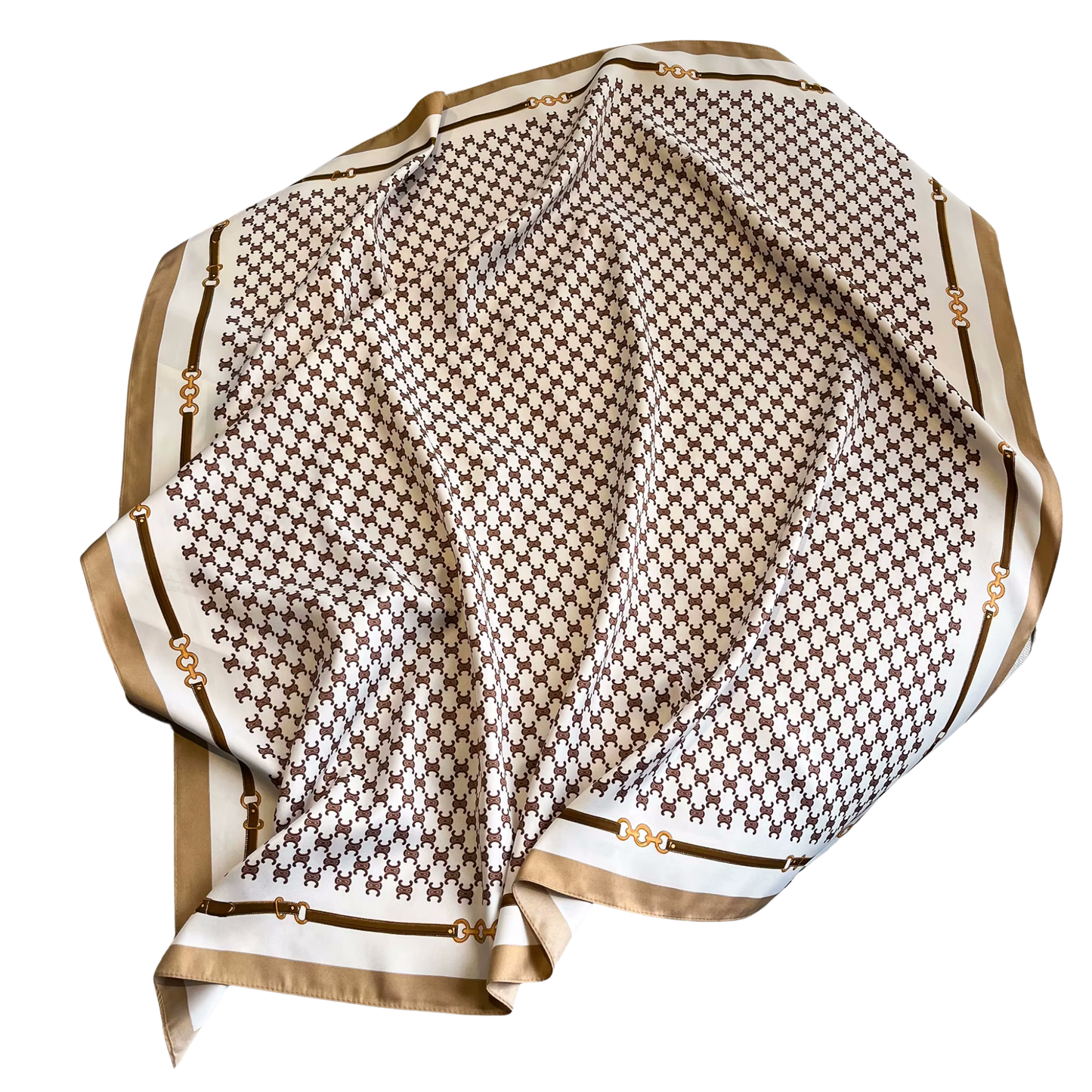 CALAIS Horse Design Twill Scarf - 70 x 70 cms