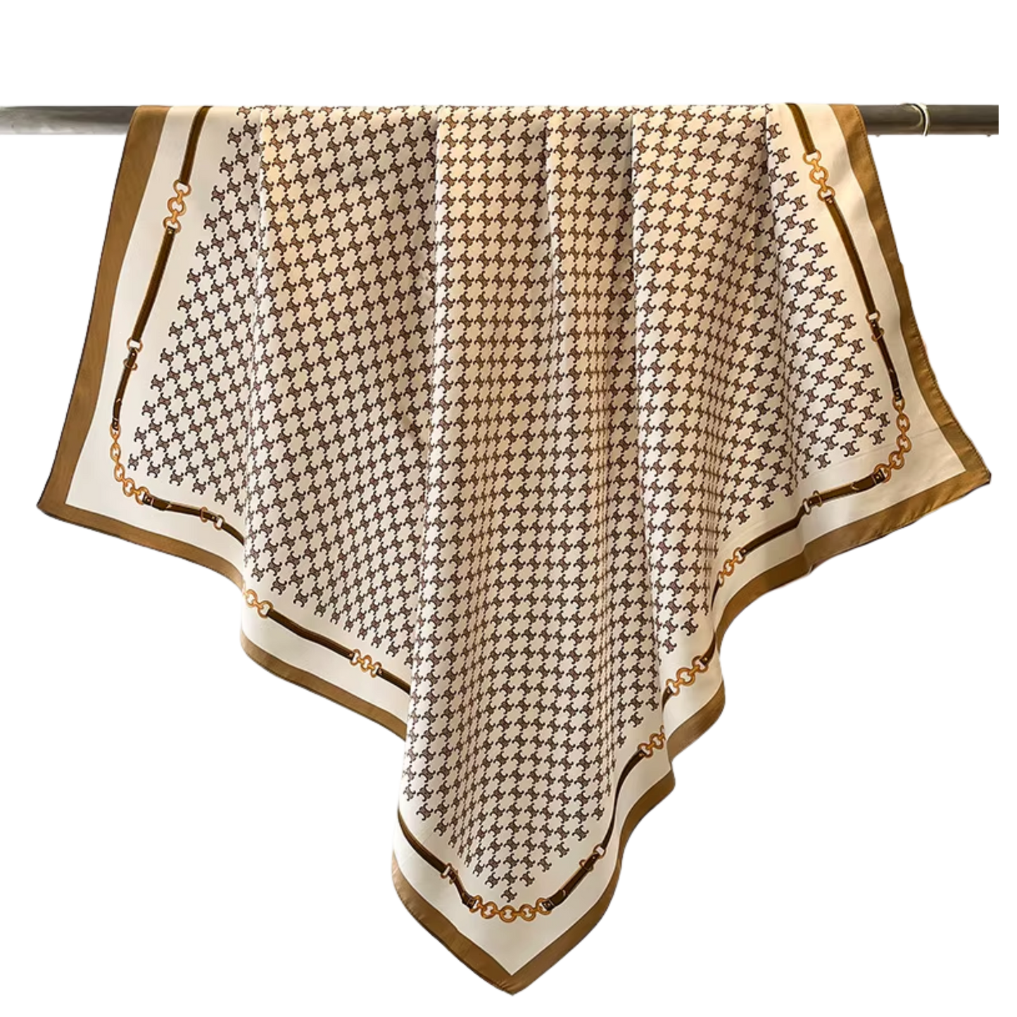 CALAIS Horse Design Twill Scarf - 70 x 70 cms