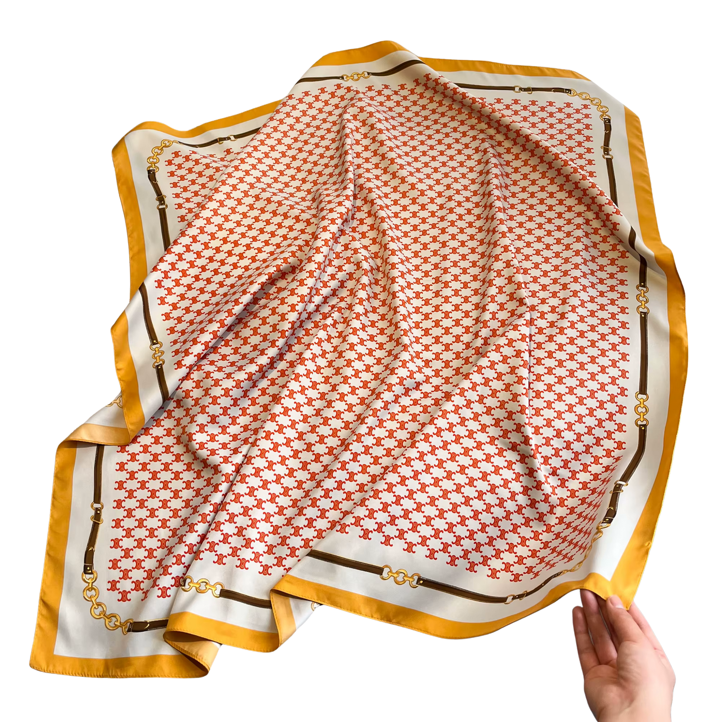 CALAIS Horse Design Twill Scarf - 70 x 70 cms